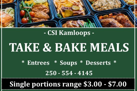 Take & Bake Meals Available Now